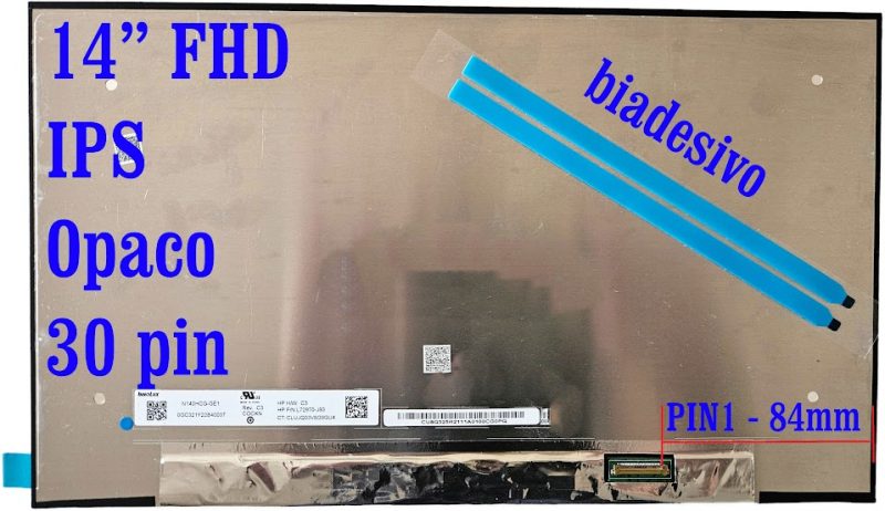 HP M08711-001 14" FHD IPS Schermo opaco LCD, 30 pin, nuovo